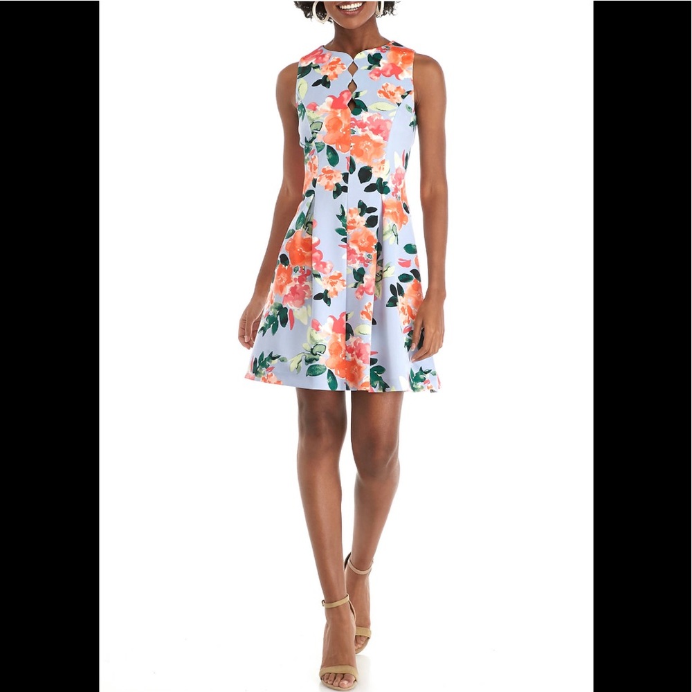 Vince Camuto Fit and Flare Scuba Dress